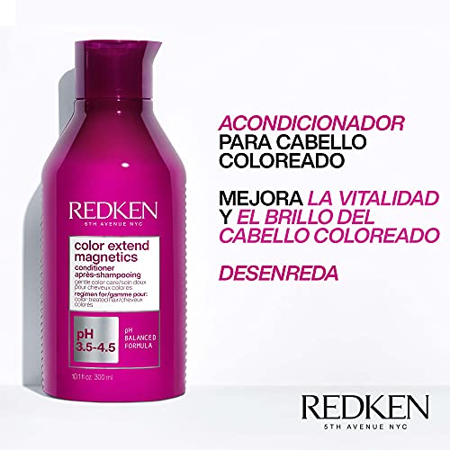 Redken | Acondicionador Protector del Color Para Cabellos Coloreados, Color Extend Magnetics, 300ml