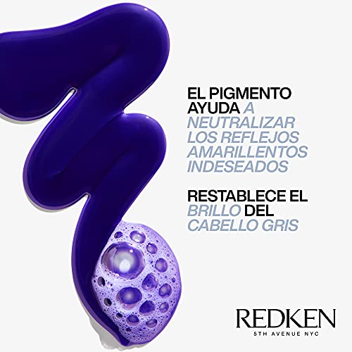 Redken | Champú Neutralizador Para Cabello Gris o Con Canas, Color Extend Gradiant, 300 ml