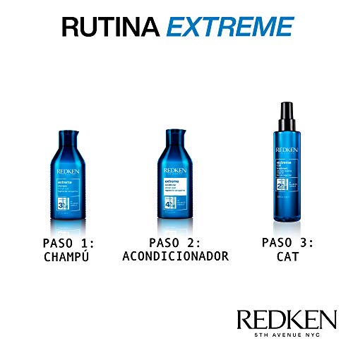 Redken | Tratamiento Con Aclarado, Reparador con Proteínas para Cabello Dañado, Extreme Cat, Formato 150 ml