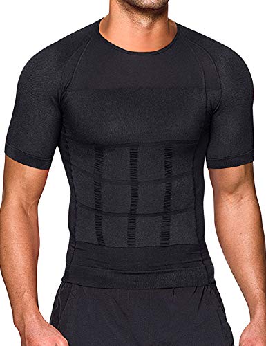 Reductores Adelgazantes Camisa Hombres Chaleco de Compresión Pecho Abdomen Body Shaper Mangas Slimming Tank Top Deportivos