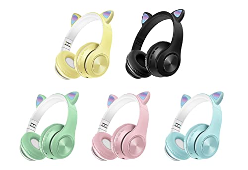 Regalo Original Personalizado - Auriculares Personalizados Gato - Cascos inalámbricos con Nombre - Regalos Originales niño y niña - Regalo Navidad - Regalos Personalizados