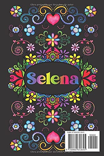 REGALO PERSONALIZADO PARA SELENA: Hermoso Diario Forrado Con El Nombre De Selena