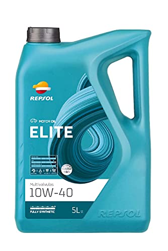 REPSOL Elite Multiválvulas 10W-40 Aceite De Motor Para Coche, 5l