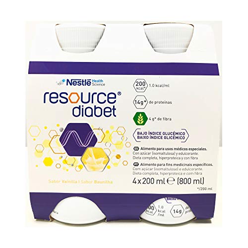 Resource Diabet Vainilla 200 ml x 4