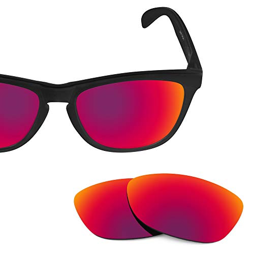 Revant Lentes de Repuesto Compatibles con Gafas de Sol Oakley Frogskins, Polarizados, Sol de Medianoche MirrorShield