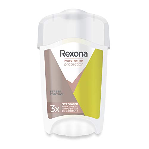 Rexona Maximum Protection Desodorante en Crema Antitranspirante para Mujer Soft Solid Stress Control  45ml - Pack de 6