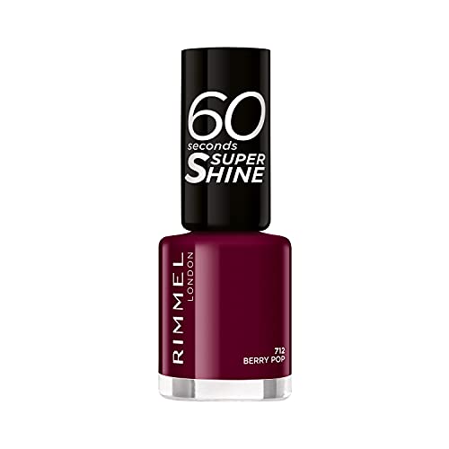 Rimmel London 60 Seconds Super Shine #712-Berry Pop - 1 unidad