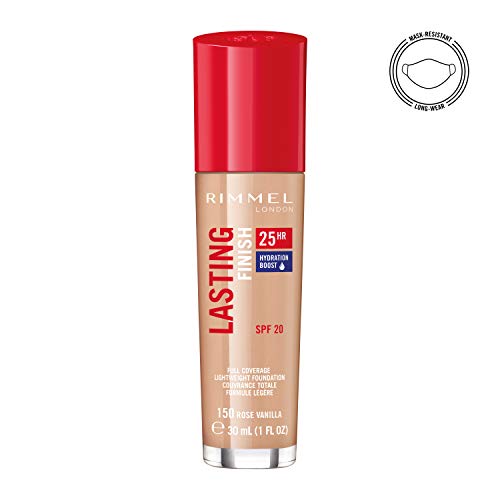 Rimmel London Lasting Finish Foundation 25H, Base de Maquillaje Tono 150 - 30 ml