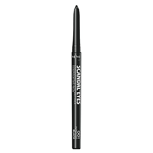 Rimmel London Scandal'eyes Exaggerate Eye Definer, Delineador de ojos automático, Tono 1 Negro