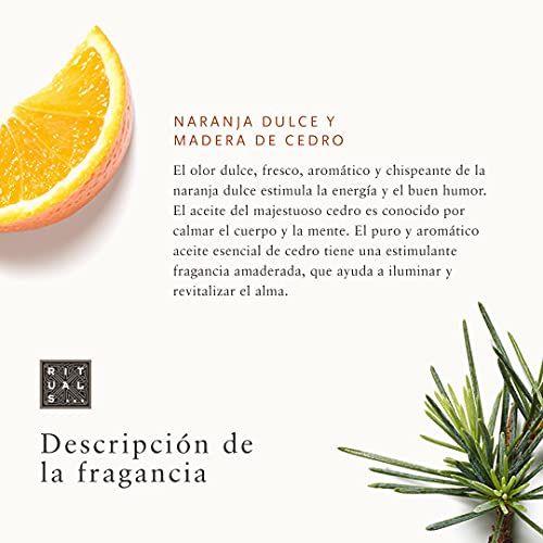 RITUALS Cesta Regalo del Ritual of Mehr, Tamaño Pequeño - Con Naranja Dulce y Madera de Cedro - Propiedades Energizantes y Estimulantes con Vitamina C