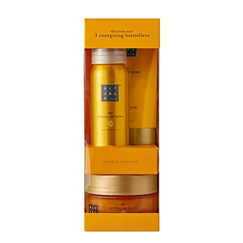 RITUALS Cesta Regalo del Ritual of Mehr, Trial Set - Con Naranja Dulce y Madera de Cedro - Propiedades Energizantes y Estimulantes con Vitamina C