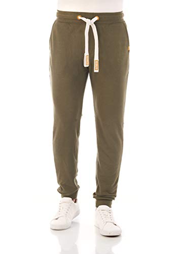 riverso Pantalones de chándal RIVTim para Hombre, Pantalones de Deporte, Pantalones de Ocio, algodón - Ivy Green (12400) L