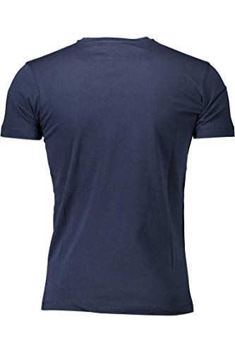 Roberto Cavalli HST60E - Camiseta de manga corta para hombre Azul 04926 Navy XXL