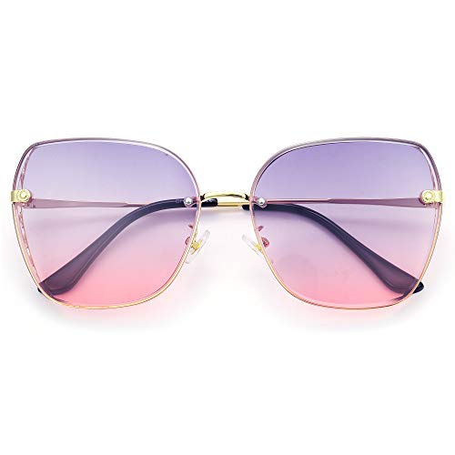 ROSA&ROSE Gafas de Sol Mujer Marco de Metal Gafas de Sol UV 400 Protection