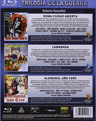 Rosellini - Trilogia de la Guerra - Caja Metálica [Blu-ray]