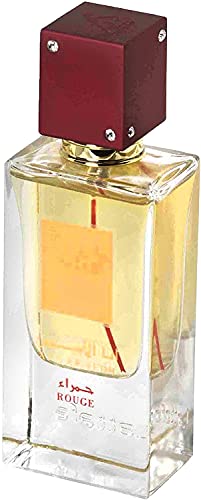 Rouge 60ml | Eau de Arabian Parfum | Azafrán, Cedro, Ambergris Aroma | Regalo perfecto (para hombres y mujeres) (Unisex)