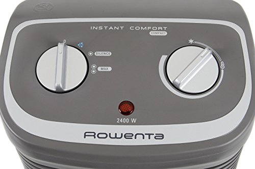 Rowenta Instant Comfort Compact Calefactor, 2400 W, 44 Decibelios, 2 Velocidades, Negro (Reacondicionado)