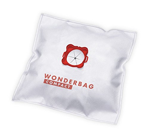 Rowenta Wonderbag Compact WB305120 - Pack de 5 bolsas para aspiradora, universal para aspiradores con una capacidad de 3 L, máx. filtración al 96 % de micropartículas