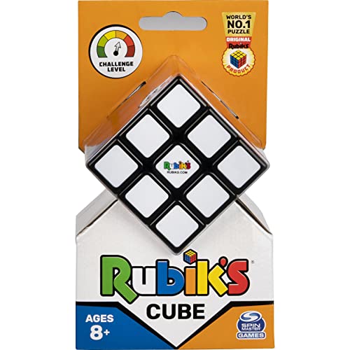 RUBIK'S - CUBO DE RUBIK 3X3 - Juego de Rompecabezas - Cubo Rubik Original de 3x3 - 1 Cubo Mágico para Desafiar la Mente - 6063968 - Juguetes Niños 8 años +