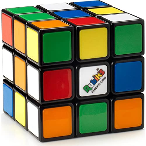 RUBIK'S - CUBO DE RUBIK 3X3 - Juego de Rompecabezas - Cubo Rubik Original de 3x3 - 1 Cubo Mágico para Desafiar la Mente - 6063968 - Juguetes Niños 8 años +