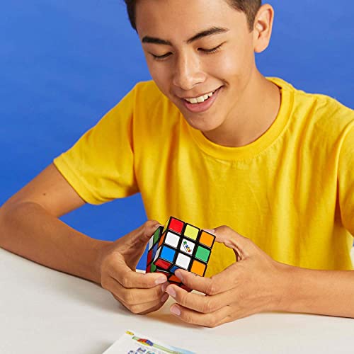 RUBIK'S - CUBO DE RUBIK 3X3 - Juego de Rompecabezas - Cubo Rubik Original de 3x3 - 1 Cubo Mágico para Desafiar la Mente - 6063968 - Juguetes Niños 8 años +