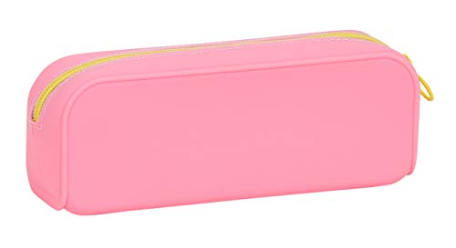 Safta Portatodo Cuadrado Silicona Benetton Color Block, 185x55x75mm, rosa/turquesa/amarillo, M (M886)