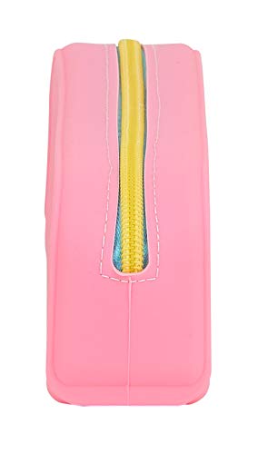 Safta Portatodo Cuadrado Silicona Benetton Color Block, 185x55x75mm, rosa/turquesa/amarillo, M (M886)