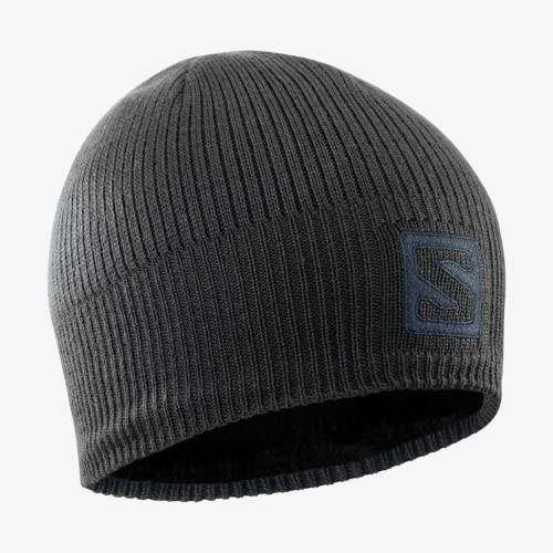 Salomon Beanie Logo Gorro Unisexo Adulto, Negro (Black), Talla única