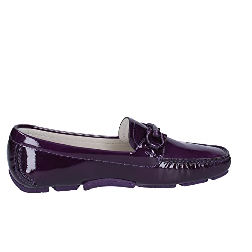 SALVATORE FERRAGAMO Mocasines Mujer Charol púrpura 35.5 EU