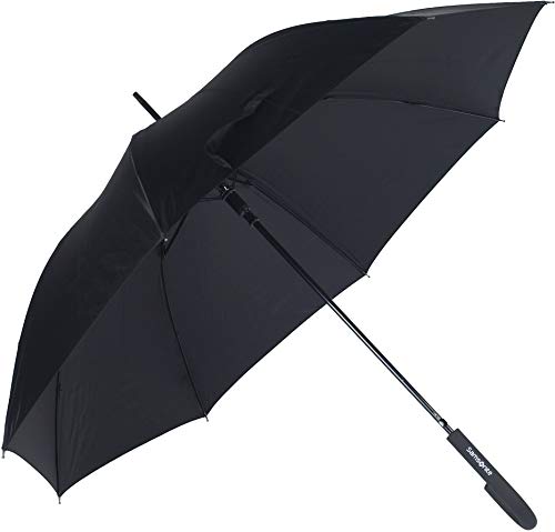 SAMSONITE Rain Pro Stick Umbrella Auto Open Paraguas Clásico, 87 cm, Negro