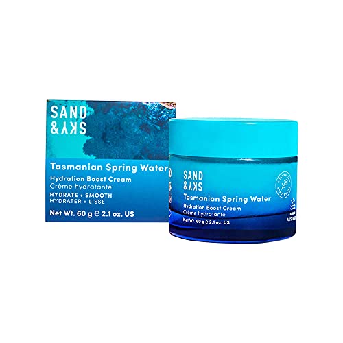 Sand & Sky - Crema Hydration Boost a base de agua de manantial de Tasmania - Hidratante con ácido hialurónico | Crema facial ligera para todo tipo de pieles (60 ml)