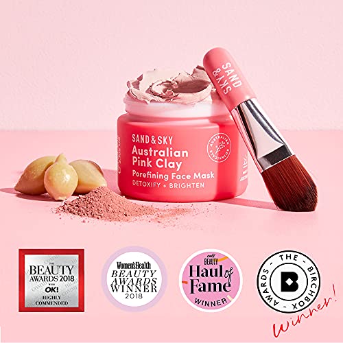 Sand & Sky - Mascarilla facial con arcilla rosa australiana - Para cerrar los poros