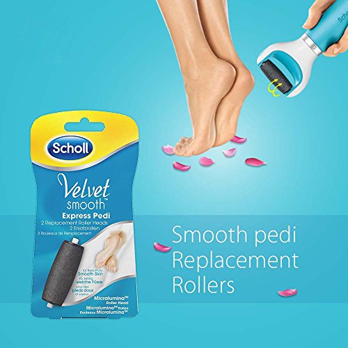 Scholl Velvet Smooth Repuesto Lima, Color Negro - 2 unidades