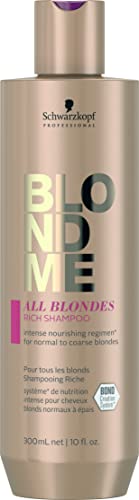 Schwarzkopf Blondme Keratin Restore All Blondes Rich Champú 300ML, Único, Estándar