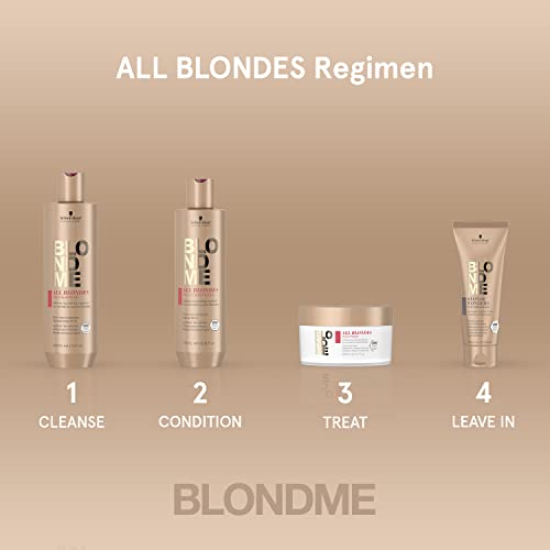 Schwarzkopf Blondme Keratin Restore All Blondes Rich Champú 300ML, Único, Estándar