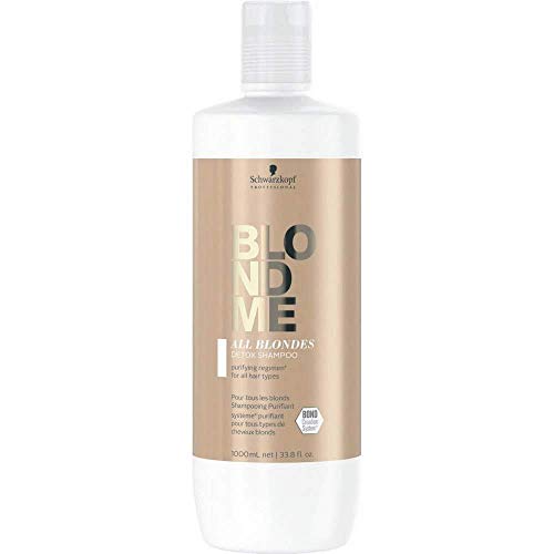 Schwarzkopf, Único, Estándar Blondme Keratin Restore All Blondes Champú Detox 1000ML