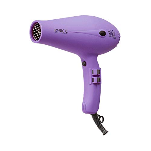 Sculpby 3300 Secador de Pelo Profesional Iónico 1800W. Secador de Peluquería Violeta con Tecnología Cerámica, 2 Boquillas y Soporte Pared, 2 Velocidades y 3 Temperaturas