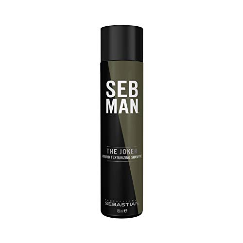 Sebastian SEBMAN The Joker: Champú Hombre en Seco Efecto 3 en 1: Refresca, Texturiza y Espesa - 180 ml