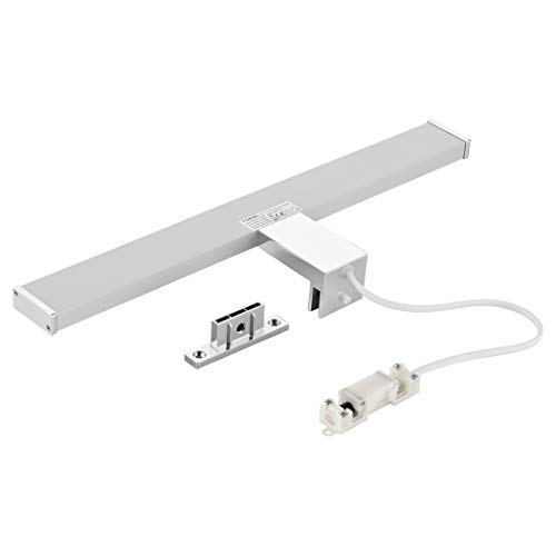 SEBSON® Lampara Espejo Baño LED 40cm, Luz Espejo Pinza + Armario, 8W, 600lm Blanca Neutra 4000K, IP44-400x108x44mm