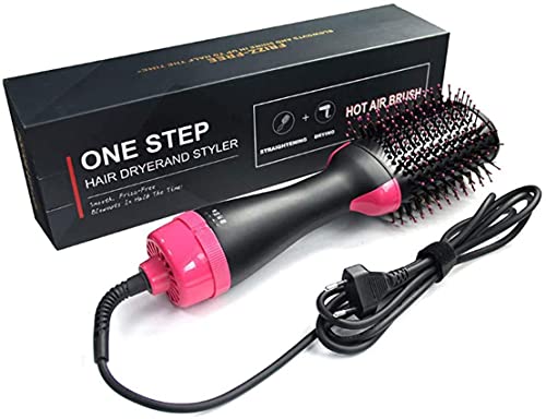 Secador de Pelo 3 en 1 Cepillo de Aire Caliente Cepillo Multifunción para Secador Peine de Aire Caliente para Todos Tipos de Cabello