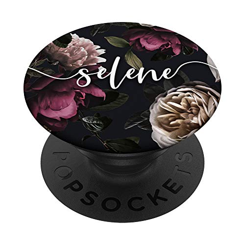 Selene Nombre Personalizado Flores Rosades PopSockets PopGrip: Agarre intercambiable para Teléfonos y Tabletas