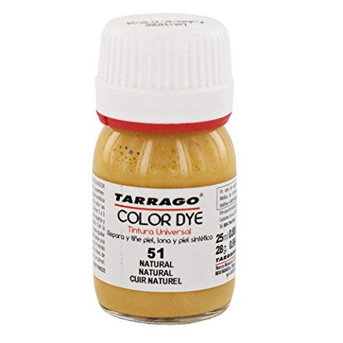 Self Shine Color Dye 25 ml | Tinte para Zapatos y Accesorios Autobrillante | Cubre Rozaduras y Desgastes del Calzado (Natural (51))