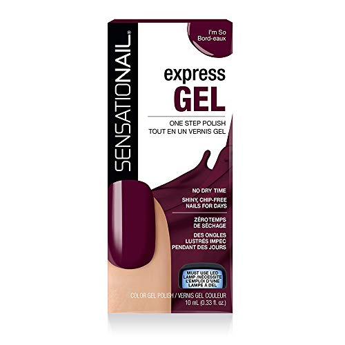 Sensationail Express Gel Esmalte de Uñas Color 248 I'm so Bord-Eaux - 10 ml