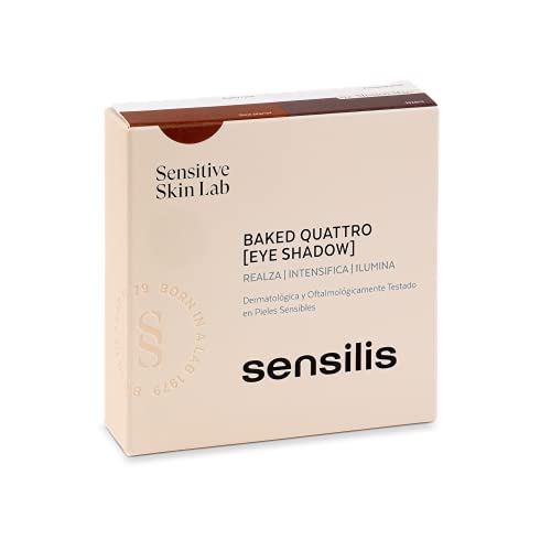 Sensilis Make Up - Paleta De 4 Sombras De Ojos De Colores Neutros, Realza, Intensifica E Ilumina Tu Mirada - Tono 02 Mission Mars, Neutros Cálidos, 3.5 Gramo