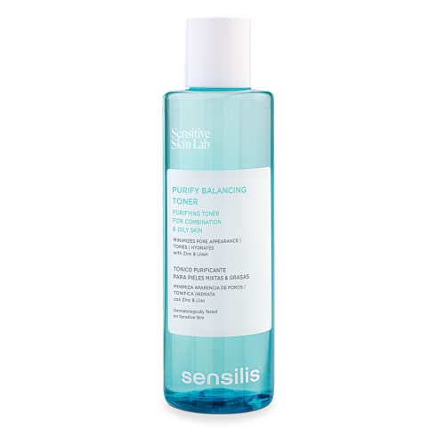 Sensilis - Purify Balancing Toner, Tónico Purificante para Pieles Mixtas y Grasas con Zinc y Lino - 200 ml