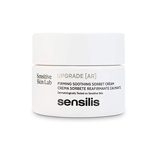 Sensilis Upgrade - Pack Crema AR Antiarrugas y Antirojeces con Gingko Biloba 50 Ml + Contorno de Ojos Reafirmante con Cafeína para Pieles Sensibles 15 Ml