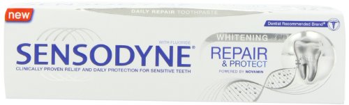 Sensodyne Reparador y proteger Pasta Dental Blanqueadora 75 ml Paquete de 3