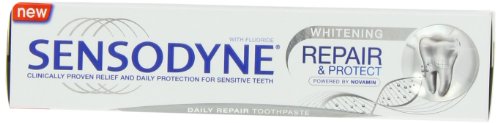 Sensodyne Reparador y proteger Pasta Dental Blanqueadora 75 ml Paquete de 3