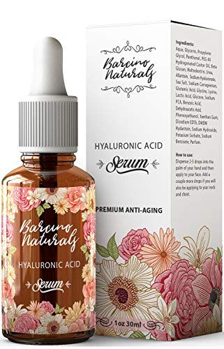 Serum Facial Acido Hialuronico Puro 100% Antiedad Natural Suero Hidratante Antiarrugas Antimanchas Piel Cara - Contorno de Ojos Antibolsas Antifatiga Ojeras Cuello Escote Mujer Hombre Vegano 30ml