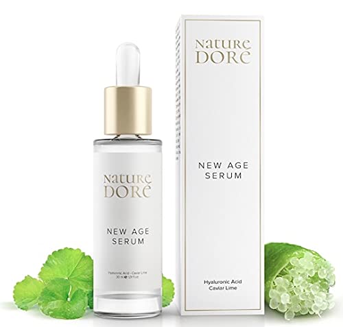 Serum facial Hidratante Antiarrugas Mujer Ácido Hialurónico PURO Centella Asiatica Caviar Lime (FUENTE natural de VITAMINA C) Natural-Organico-Bio Suero Antiedad Dia-Noche Certificado Aiab